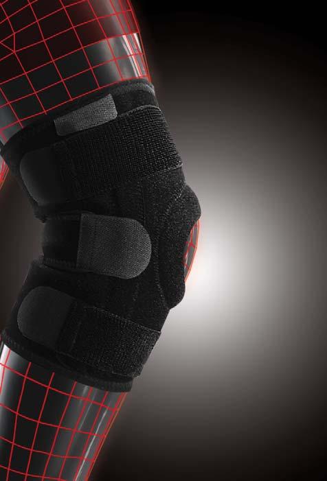 Two medial and lateral spiral removable stays provide additional support and stability. Heat retention and compression reduce the risk of strains or injuries.