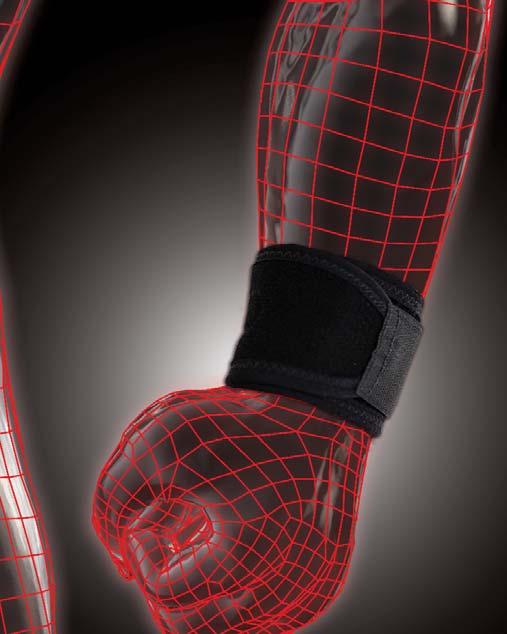 elastic material provides moderate fixation and stabilization of the wrist joint. Provides therapeutic heat and compressive support to wrist joint.
