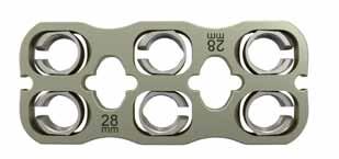 5 28mm Ensure that the screws will remain totally in the vertebral body and will not penetrate the intervertebral discs.
