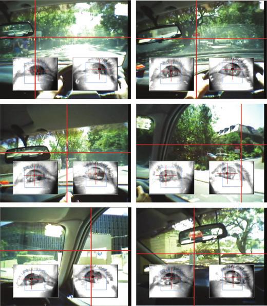 MacDougall et al.: Driving Performance in Bilateral Vestibular-Deficient Patients 417 Figure 3. Example frames from a bilateral vestibular-loss (BVL) subject s point-of-regard video.