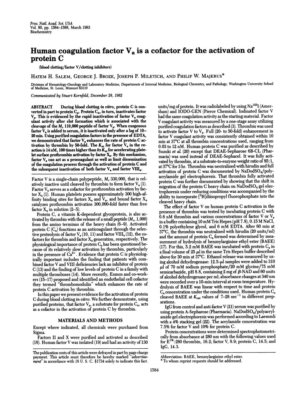 Proc. Nati Acad. Sci. USA Vol. 80, pp.