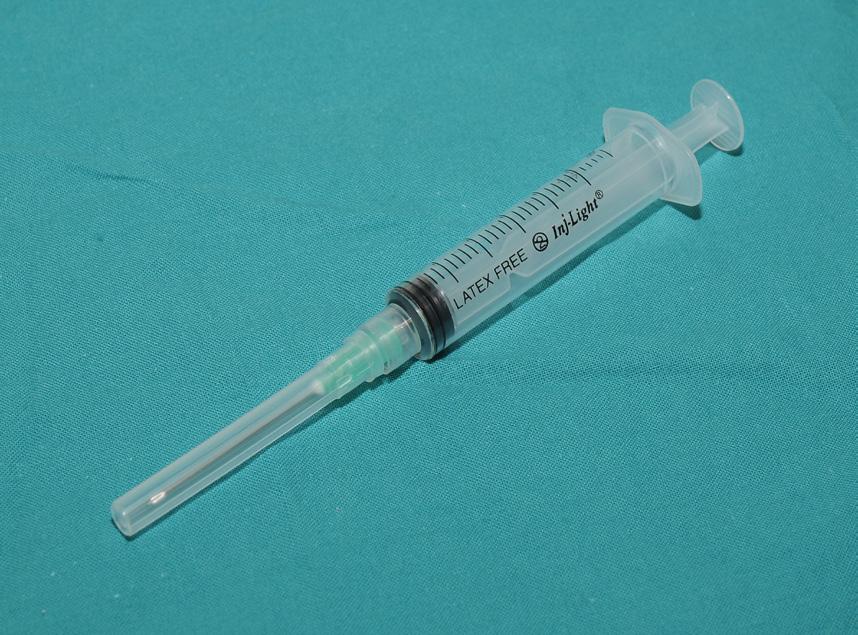 Before starting product preparation, ensure the availability of sterile water and syringe needles for