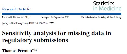 Analysis methods The NRC report recommends modeling away the not-completely-at-randomness, so