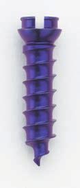 Vectra-T screw options Variable angle screws (purple and blue) Fixed angle screws (brown and aqua) Regular screw diameter 4.0 mm Each screw type is also available with diameter 4.