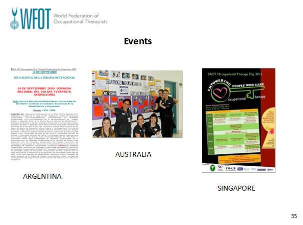 Promotional Materials Survey read how WFOT Member Organisations promote occupational therapy in