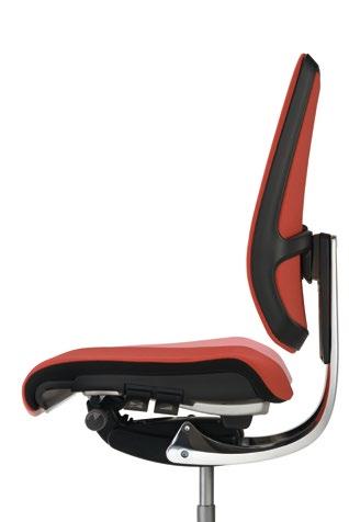 The height of the backrest can be set to suit any user s height and weight and guarantees optimal pressure distribution on the back.