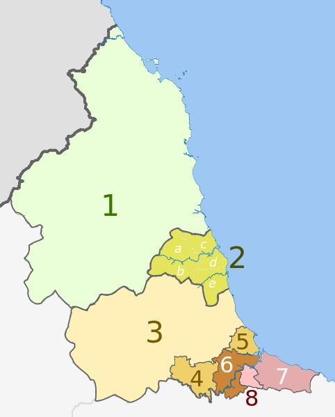 NORTH EAST REGION Region profile The North East Region comprises of three English counties: Northumberland, Tyne & Wear and County Durham and also includes the Tees Valley area.