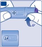To see precisely how much solution is left, use the dose counter: Turn the dose selector until the dose counter stops. If it shows 3.0, at least 3.0mg are left in your pen.