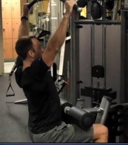 Perform 6 repetitions with as much weight as you can safely do in 6 repetitions.