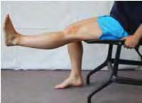 Actively straighten your knee as much as you can by raising your foot, but not