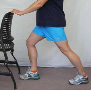 Calf stretch with towel Sit with a straight back with your healing knee straight. Loop a towel around the ball of your foot.