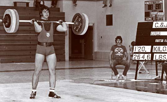 FEATURE BFS editor in chief Kim Goss began his education in strength coaching as a weightlifter, and is shown here competing in the 1977 Junior Olympics.
