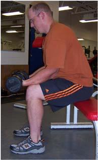 moving the elbow up and down. The exercise should isolate the wrist. Wrist Curl 1.