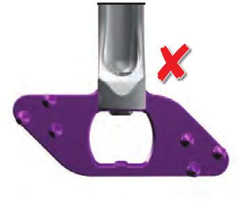 10,11) NOTE: Visually verify the tip of the set screw is not protruding into the hole of the locking plate.