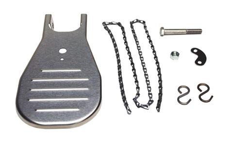 steel foot treadle and 316 stainless steel hardware kit for Type 316 stainless steel