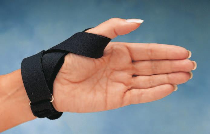 Comfort Cooli Thumb CMC Restriction Splints Comfortable splints provide direct support for the thumb CMC joint while allowing full finger function. Wraparound supports are made of thin, ^" (1.
