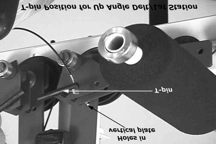 Deltoid Lat Pull Station Adjustment Delt Station in Down Angle Position Delt Station in Up Angle Position Deltoid Station in Down Angle Position In order to use the UPPERTONE for the palm up and down