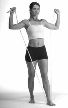 Reverse Lunge with Shoulder Press Shoulder Fly STEP ONE - Stand on the center of the Flat Band with one