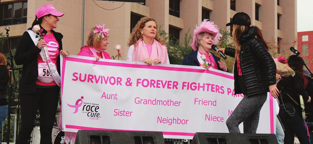 TENT SPNSRSHIP SURVIVRS/VIP $25,000 A sponsorship opportunity for our true Race VIPs the breast cancer Survivors.