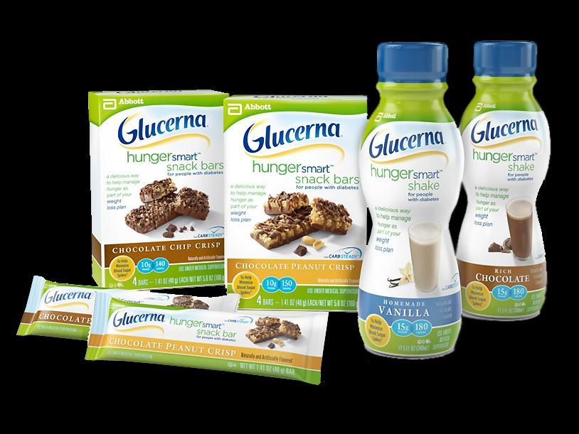 New Glucerna Hunger Smart products are designed as meal replacement options for people with