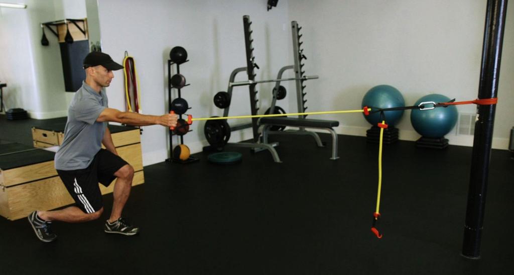 Metabolic Recovery Circuit 1 Split Stance Squat with Single Arm Row Keep majority of