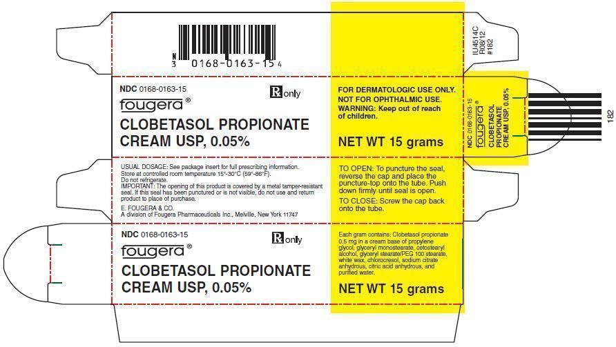 PACKAGE LABEL PRINCIPAL DISPLAY PANEL 15 G CONTAINER NDC 0168-0293-15 Fougera CLOBETASOL