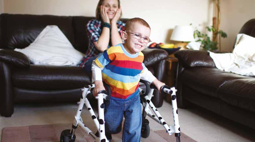 500 500 pays for a walking frame or other equipment that gives much-needed independence to a child whose mobility is limited by