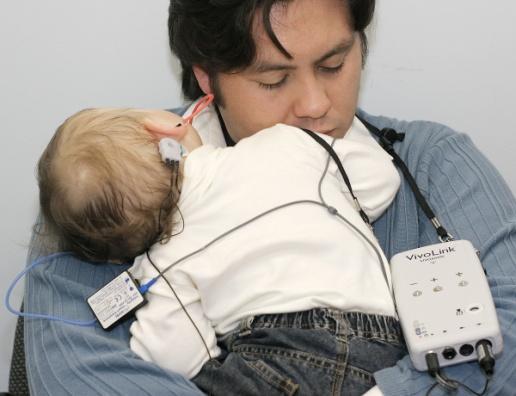 care-giver When testing newborns and infants, VivoLink