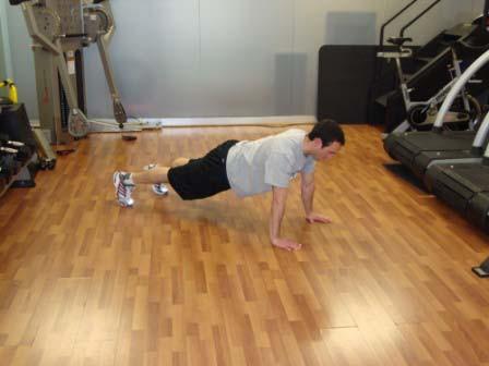 Finishers 17-21 Exercise Descriptions Pushups (see above) Spiderman Climb Push-up Keep the abs braced and body in a
