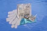 The kit also includes a nonstaining BZK wipe, three povidone-iodine swabsticks, one pair of gloves, a sterile wipe, and an underpad.