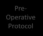 Pre- Operative Protocol