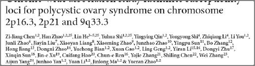 January 2011 January 2011 SNP Chromosome Nearby Gene Symbol(s) Function rs13405728 2p16.3 FSHR, LHCGR Gonadotropin Receptors multiple 2p.