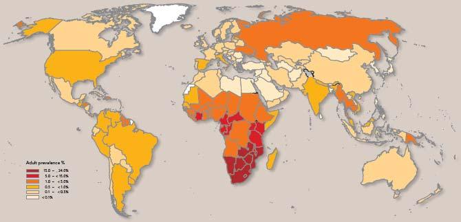 A global view of HIV infection: