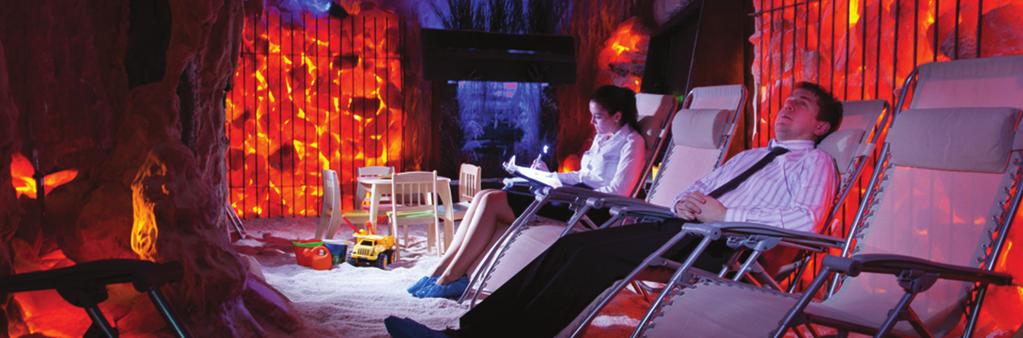 The Salt Spa at the Radisson Blu Hotel & Spa, Galway. For hundreds of years, Eastern Europeans have used natural salt caves to help relieve respiratory and skin ailments, as well as stress.