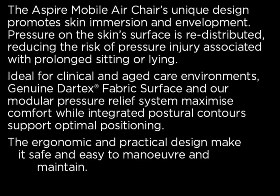 Dartex Fabric Surface and our modular pressure relief