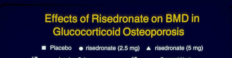 GIO: RISEDRONATE 2 Studies Both randomized, MC, DB, PC 12 mo trials Placebo vs 2.