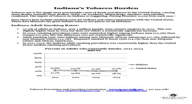 Smoking Statistics 28 Smoking Statistics 29 Indiana Tobacco Burden Smoking costs Hoosiers $2.