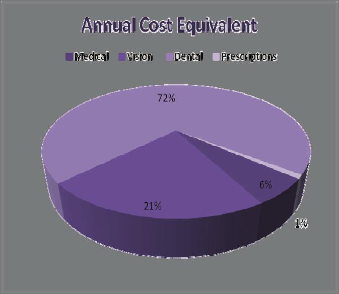 Page 5 Annual report 2010 Annual Costs: This cost equivalent demonstrates that our