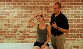 Anterior Scalene and SCM Neck Stretch 1. Perform postural correction. 2.