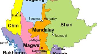 Figure 1 depicts the states and divisions in Myanmar.