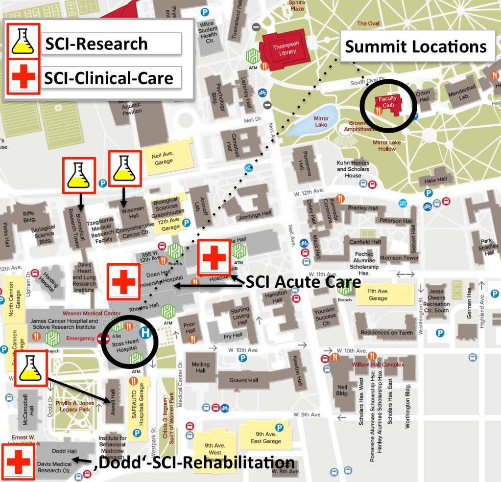 OSU-Campus-SCI-(HEAT)-MAP We are thankful for the support by the Neurological Institute
