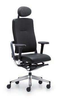The optimal distribution of pressure ensures maximum comfort. Optionally this model is available with lumbar support and headrest.