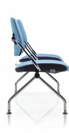 -backrest. The eye-catching design makes it the ideal seating partner for your guests.