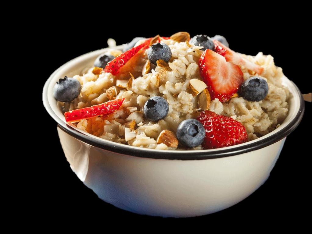Oatmeal Beta-glucan - a type of fibre that helps lower cholesterol when eaten regularly Oats are also rich in omega 3 fatty acids,