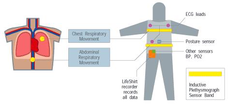 LIFESHIRT Respiratory muscles