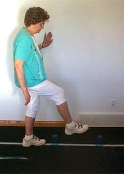 Training Step Strategy Have participant lean forward from ankles, then from hip and
