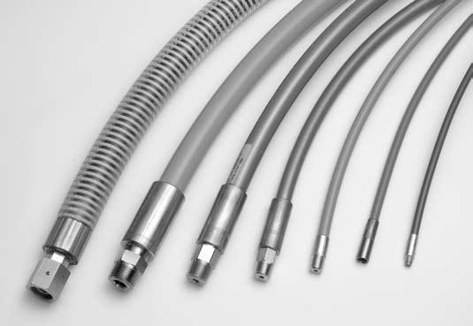 up to 15, PSI (1 Bar) THERMOPLASTIC HOSES & FLEX CUSTOM ORDER Thermoplastic hoses and flex lances are available in custom lengths or with special end fitting combinations or covers.
