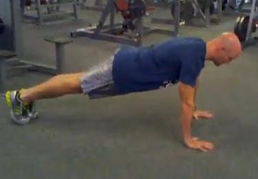 Workout A Pushup Keep the abs braced and body in a straight line from toes/knees to shoulders.
