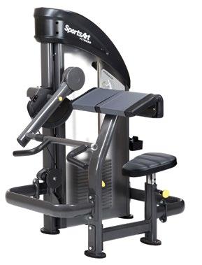 P712 BICEPS CURL Contoured Cam System Specially designed cams provide unparalleled ergonomics throughout the entire motion; offering a perfect start, strong finish, and