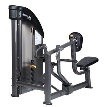 5 (1455 x 1210 x 1460 mm ) Stack Weight: 176 lb (80 kg) Weight: 359 lb (163 kg) P717 SHOULDER PRESS Simple seat bottom height